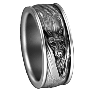 Bague Viking Loup Fenrir