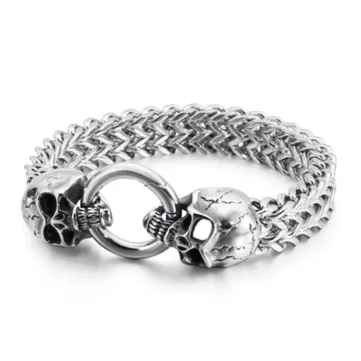 Bracelet viking Crâne de guerrier