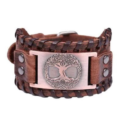 Bracelet arbre de vie tressé pour homme