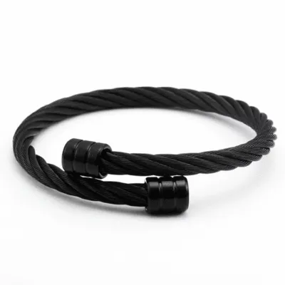 Bracelet Viking Cœur Noir