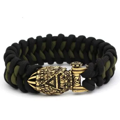Bracelet Berserker Cuir Tressé