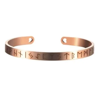 Bracelet Viking Runes Rosé Cuivré