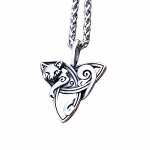 Collier Viking Fenrir & Triquetra