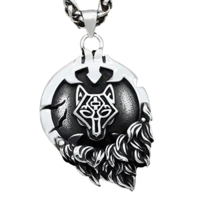 Collier Viking Loup Fenrir