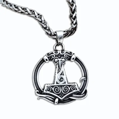 Collier Viking homme argent