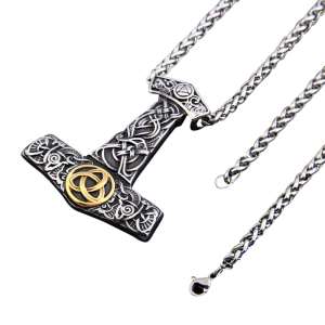 Collier Viking Mjolnir & Triquetra