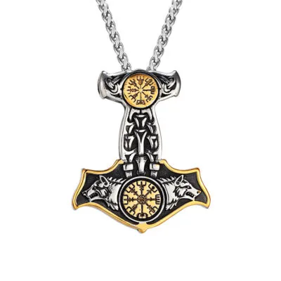 Collier Viking Mjolnir et Fenrir