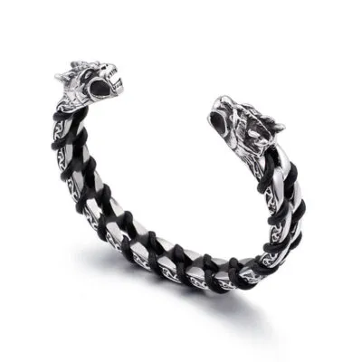 Bracelet Viking Loup Fenrir