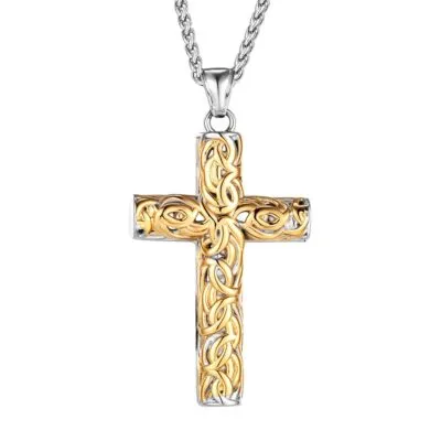 Collier Viking Croix Celtique Solaire-Divine