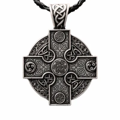 Collier Croix Celtique Artisanale