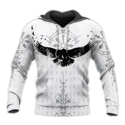 Sweat-shirt Viking Vegvisir & Corbeau