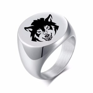 Bague Viking Loup Fenrir