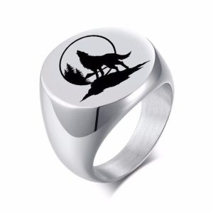 Bague Viking Loup Fenrir