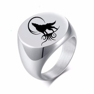 Bague Viking Loup Fenrir