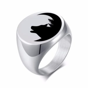 Bague Viking Loup Fenrir