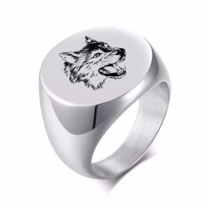 Bague Viking Loup Fenrir