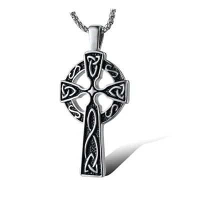 Pendentif Croix Bretonne en Acier
