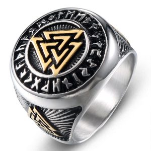 Bague Viking Rune Valknut