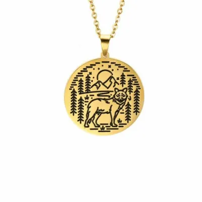 Collier Viking Loup Fenrir
