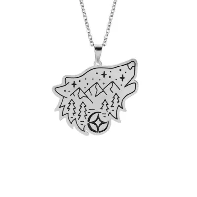 Collier Viking Loup Fenrir