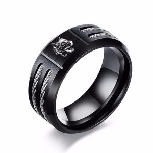 Bague Viking Loup Fenrir