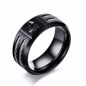 Bague Viking Loup Fenrir