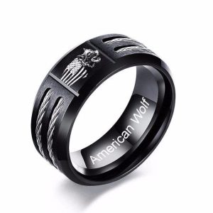Bague Viking Loup Fenrir