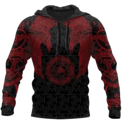 Pull Viking Hugin Munin Rouge