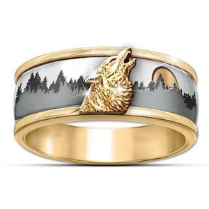 Bague Viking Loup Fenrir