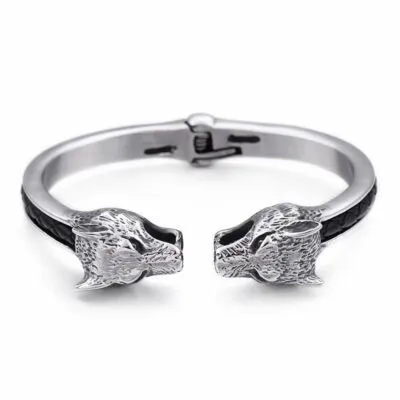 Bracelet viking Loup Fenrir