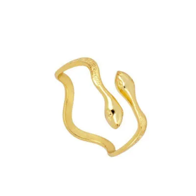 Bague Viking Serpent de Midgard