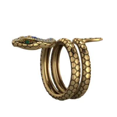 Bague Viking Serpent Jormungand