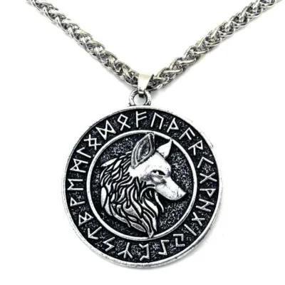 Collier Viking Loup Fenrir