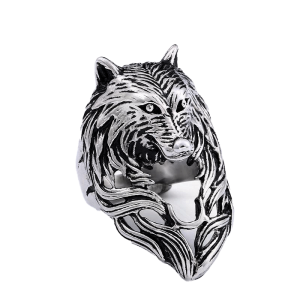 Bague Viking Loup Fenrir