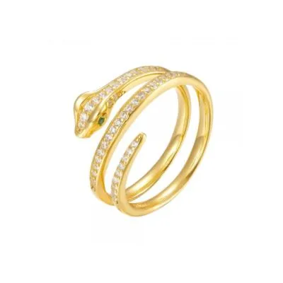 Bague Viking Serpent Jormungand