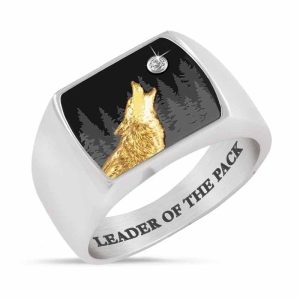 Bague Viking Loup Fenrir