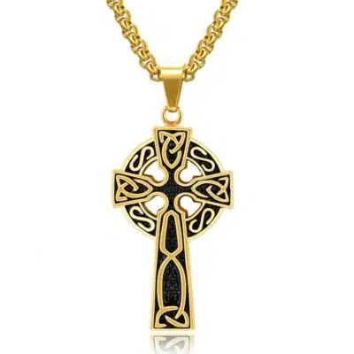 Collier Croix Celtique Or des Rois