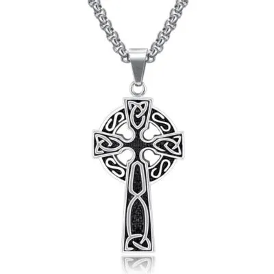 Collier Croix Celtique Entrelacs Infini