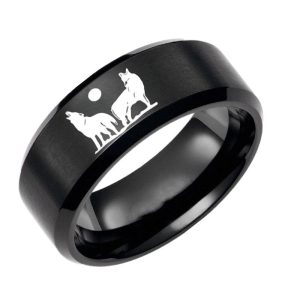 Bague Viking Loup Fenrir