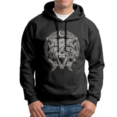 Pull Viking Avec un Loup