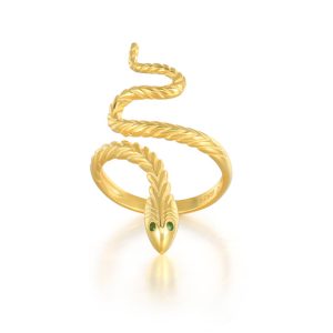 Bague Viking Serpent de Midgard