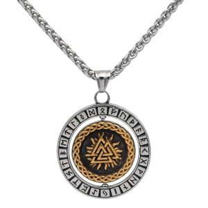 Collier Viking Valknut Et Runes