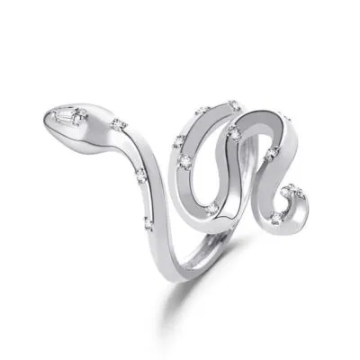 Bague Viking Serpent de Midgard