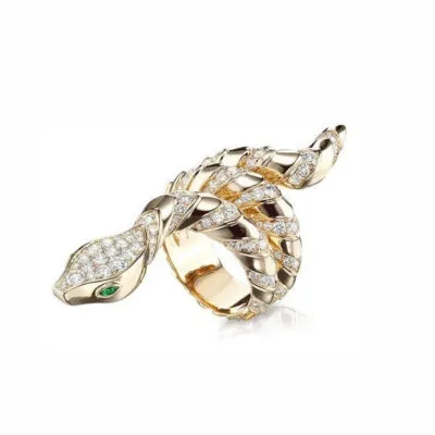 Bague Viking Serpent de Midgard