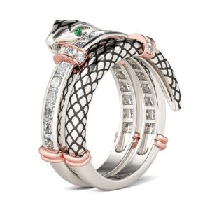Bague Viking Serpent de Midgard