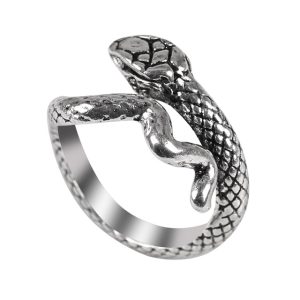 Bague Viking Serpent de Midgard