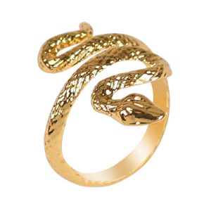 Bague Viking Serpent de Midgard