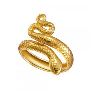 Bague Viking Serpent de Midgard