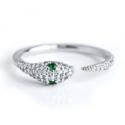 Bague Viking Serpent de Midgard