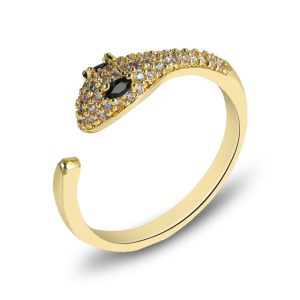 Bague Viking Serpent de Midgard